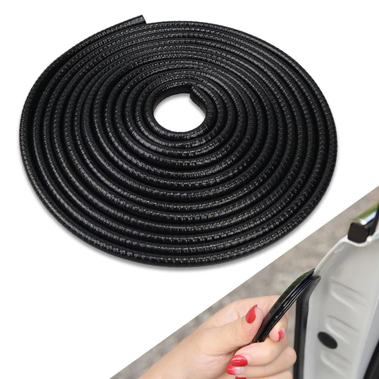 Universal Car Door Protector Strip – 5 Meters (Rubber + Metal)