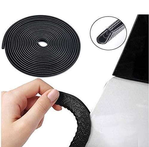Universal Car Door Protector Strip – 5 Meters (Rubber + Metal)