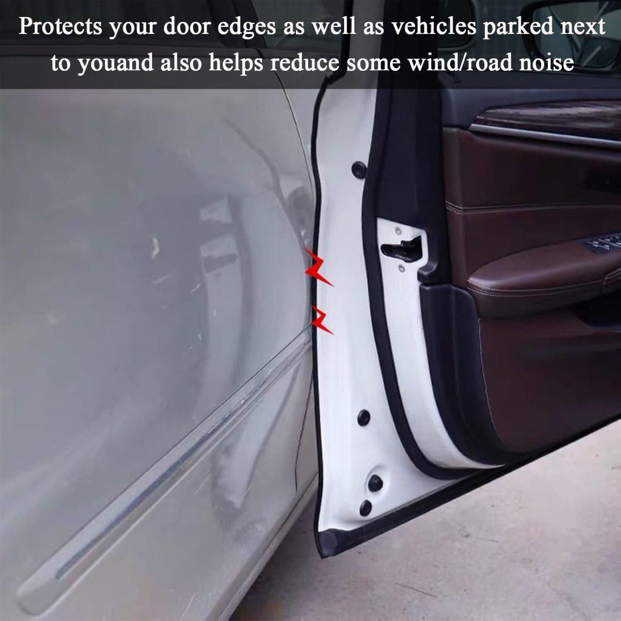 Universal Car Door Protector Strip – 5 Meters (Rubber + Metal)